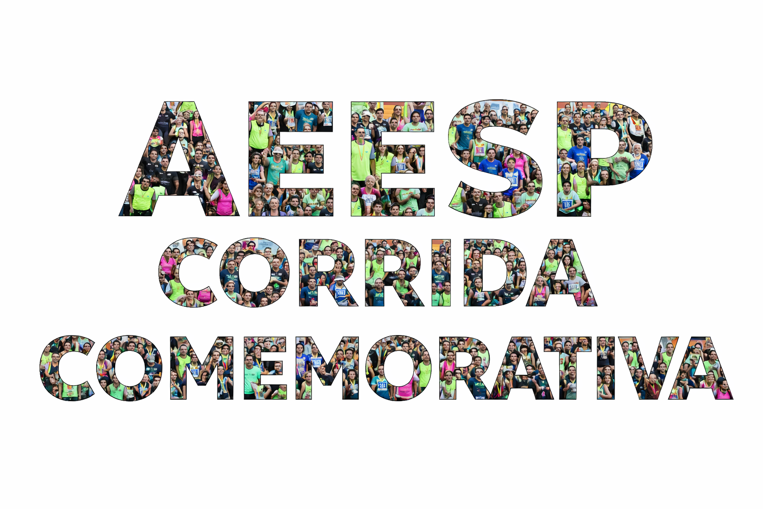 Colagem da Corrida Comemorativa AEESP - 3º Ano do Treinão