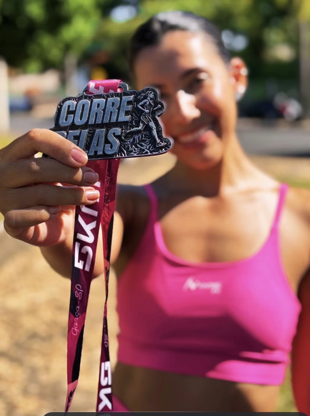 Atleta da AEESP após a corrida