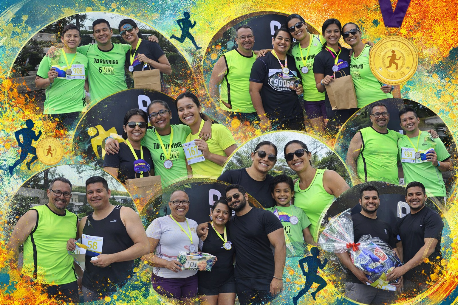 Apoiadores recebendo prêmios