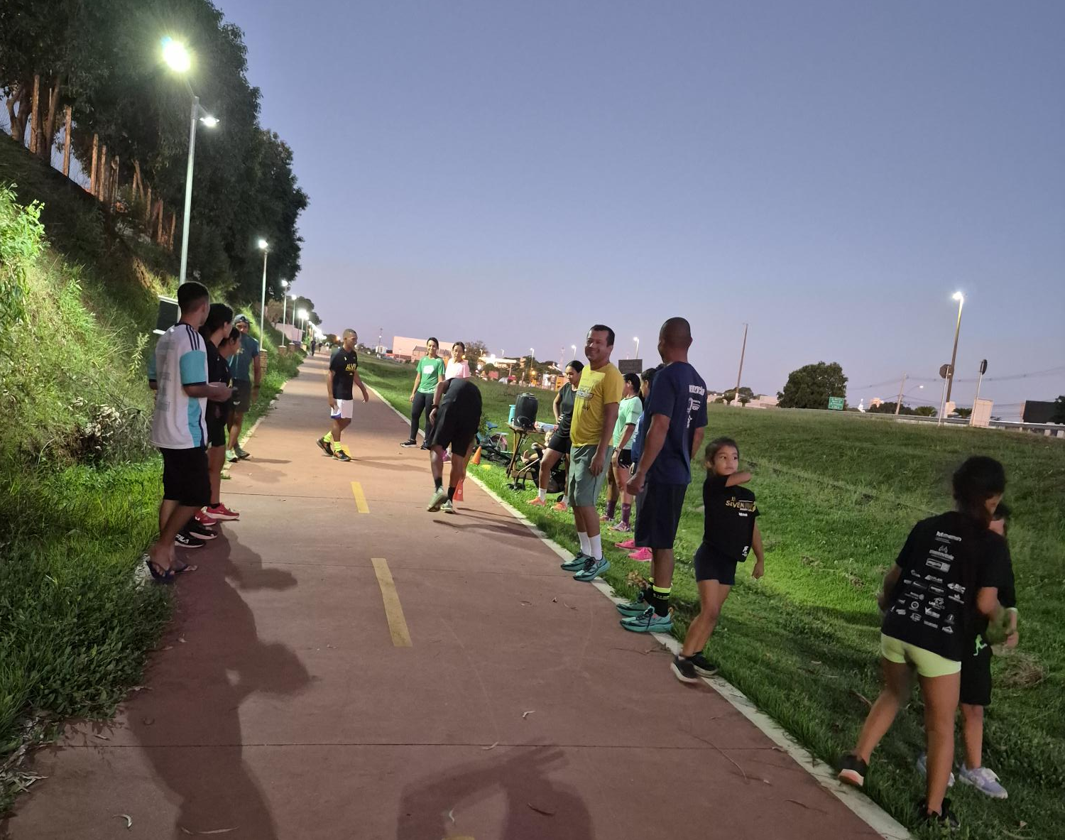 Treino técnico de corrida