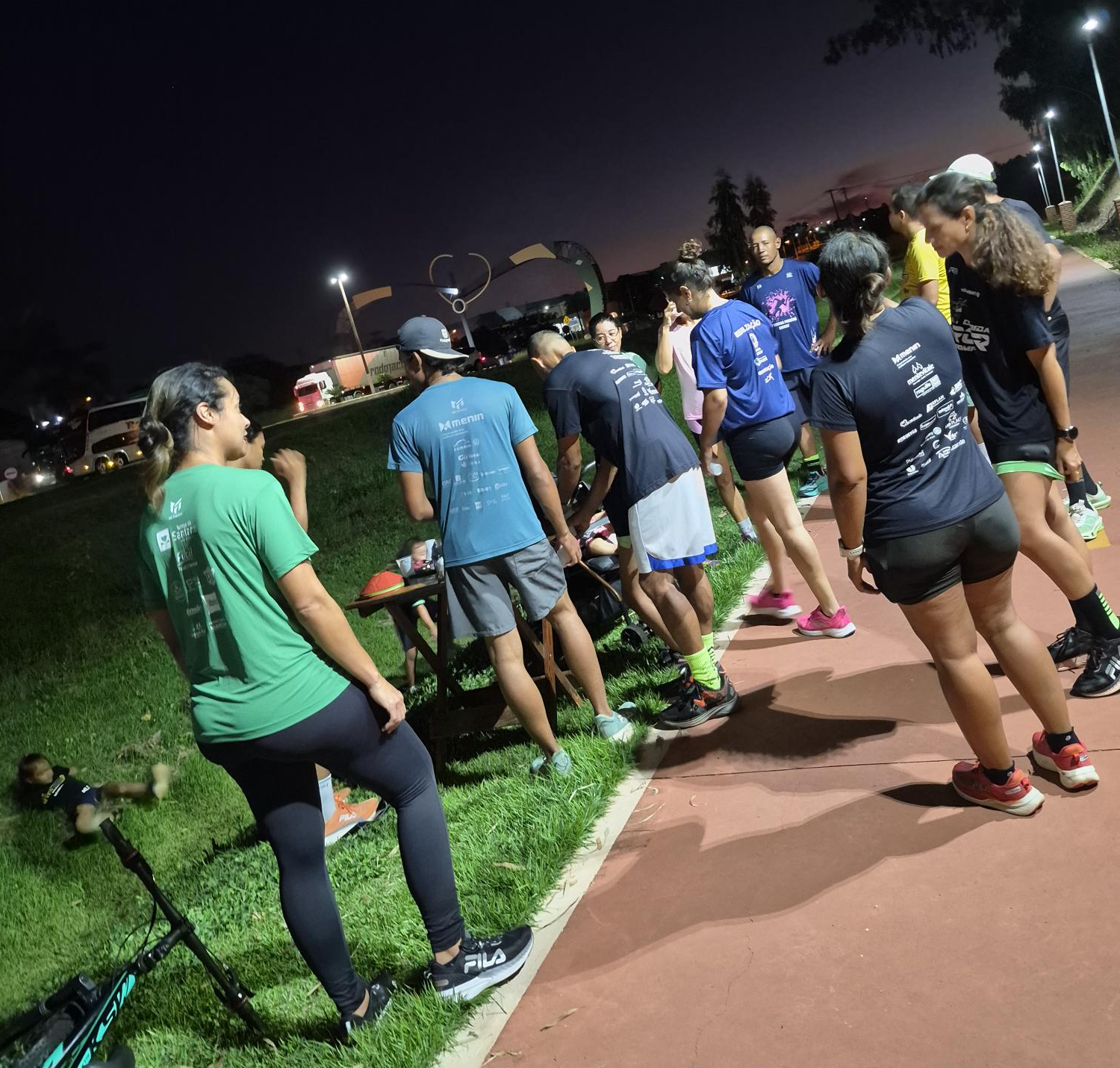 Momento de integração após o treino